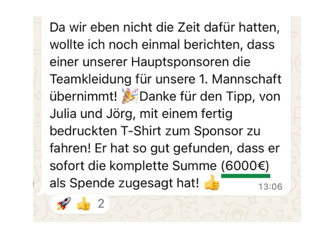 Ein Verein mit Erfolg.